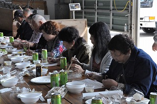 ホタテ尽くしのお昼ごはん