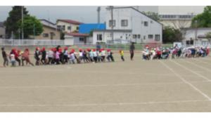 運動会綱引き練習
