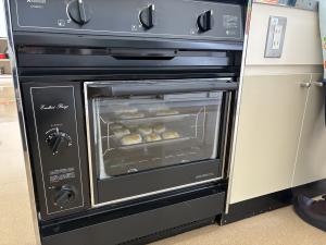 オーブンで焼き作業